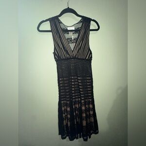 MSSP Black Lace fit and flare cocktail Dress